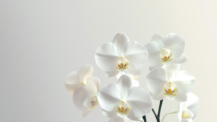 Fototapeta premium white orchid flower