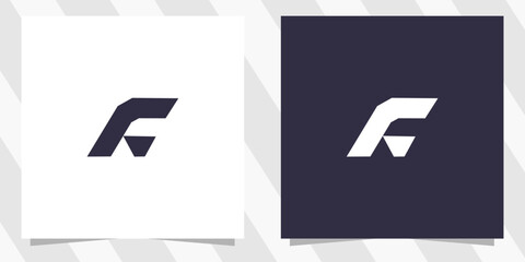 Fototapeta premium letter f logo design vector