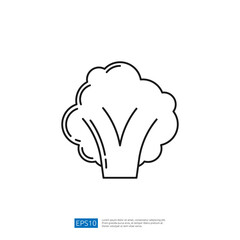 A simple line drawing of broccoli, representing healthy eating and nutrition.