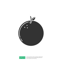 A simple graphic representation of an orange, emphasizing its round shape and texture, suitable for design or educational purposes.