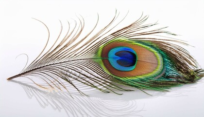 Obraz premium peacock feather close up