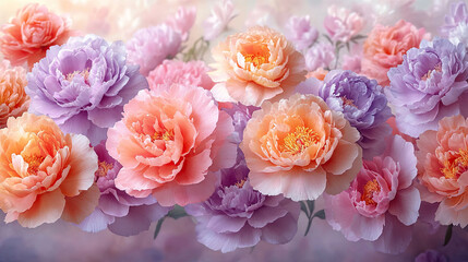 A bouquet of pink roses with a white background