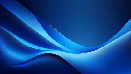 Fototapeta premium A tranquil blue wave pattern, showcasing smooth curves and textures, creating a sense of depth and fluidity.