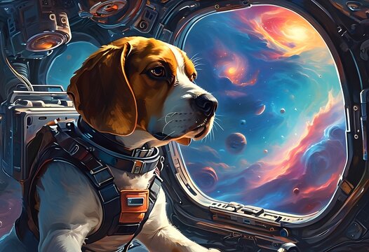 astronaut dog