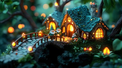 Fairy Tale Cottage Gnomes