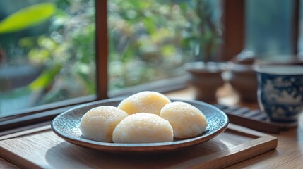 A bowl filled with fresh, ripe mangoes sits on a table in a sunlit room.