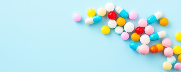 Obraz premium Colorful Abstract Representation of Hormonal Balance