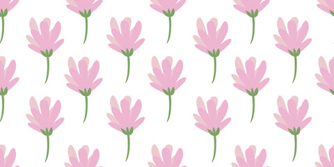 Flower illustration pattern. Flower seamless pattern background. Flower background. Floral decoration background. silhouette flower background.
