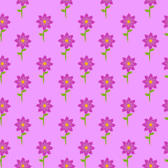 Flower illustration pattern. Flower seamless pattern background. Flower background. Floral decoration background. silhouette flower background.