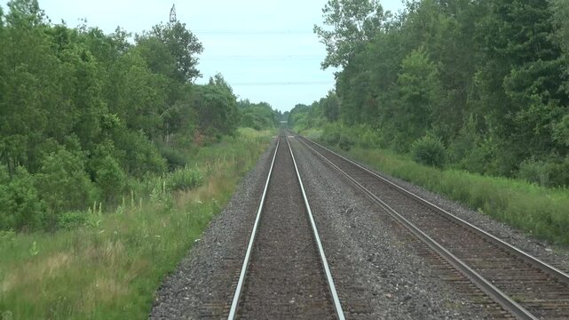 View From the Back of Moving Train