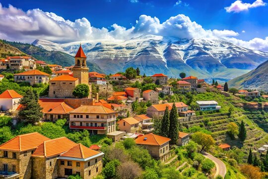 Lebanon's Bsharri village: a breathtaking landscape captured in photographs.