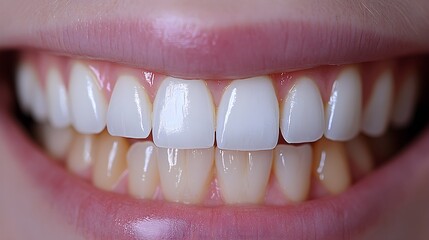 Photograph the changes in tooth shade before and after using whitening strips over the course of a week