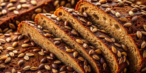 Obraz premium Milling techniques and ingredient combinations impact the texture of abstract whole grain breads.