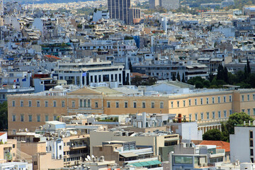 Fototapeta premium Grèce ville d'Athènes, vue depuis l'Acropole