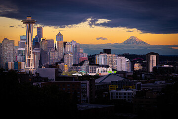 Obraz premium Seattle Sunset