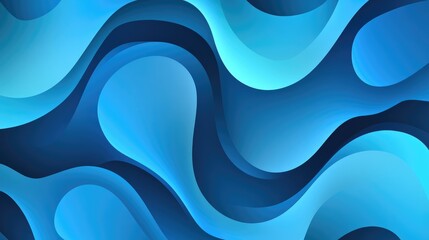 Fototapeta premium Abstract Blue Waves Background