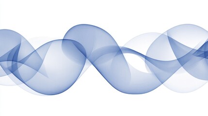 Overlapping Transparent Blue Circles in Abstract Design