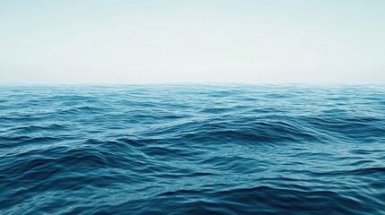 Fototapeta premium Smooth Blue Ocean Transition