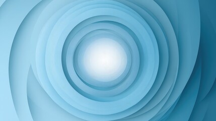 Soft Blue Gradient with Glowing Center Effect