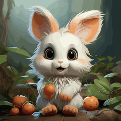 Forest Bunny with Carrot