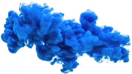 Obraz premium Swirling Blue Ink in Water Creating Fluid Abstract Art