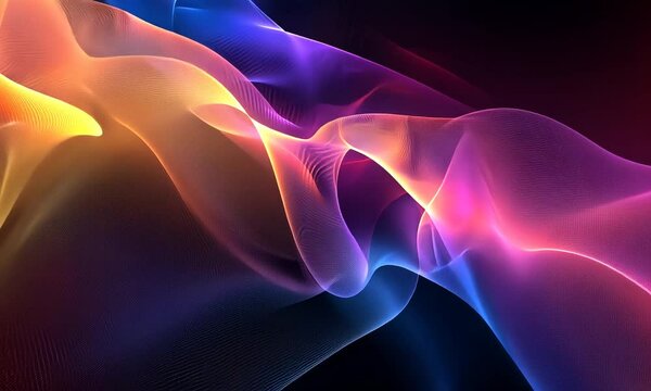 abstract multicolored fractal pattern. computer generated graphics.