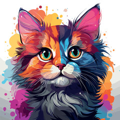 Colorful Calico Kitten