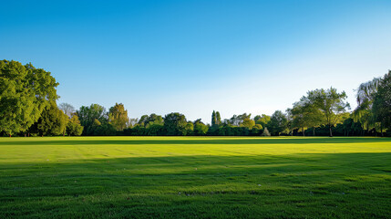 golf course in the morning