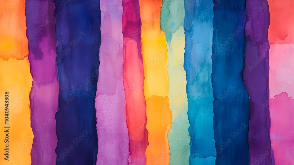 Poster captivating watercolor splashes transforming into abstract textured barriers of intersecting lines a