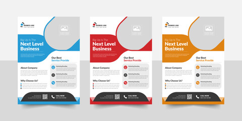 Corporate business flyer cover design Layout, annual report, creative leaflet size A4,abstract business flyer, trendy template, company flier with editable vector bundle