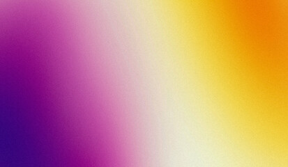 Abstract smooth color gradient grainy texture with teal pink purple blue orange colors, noise texture effect, summer poster design.