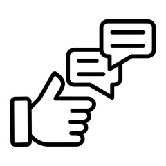 Obraz premium Testimonials Icon