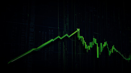 Abstract Digital Green Soundwave Visualization - Futuristic Audio Waveform Illustration with High-Contrast, Technology, and Frequency Elements, Perfect for Music, Data, and Digital Audio Themes