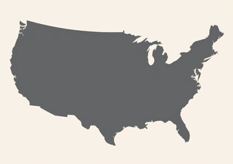 the United States map outline