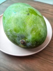 Portrait of mango on the table