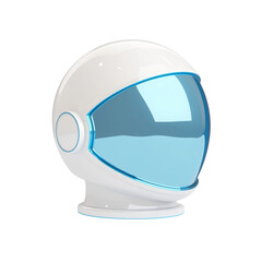 Fototapeta premium Futuristic Space Helmet isolated on transparent background