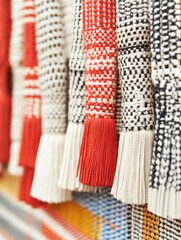 Close-Up of Colorful Handmade Crafts on Display at Local Fair &ndash; Celebrating Community, Local Artistry, and Cultural Heritage