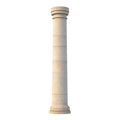 Ancient Pillar isolated on transparent background
