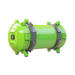 Green Object Tank isolated on transparent background