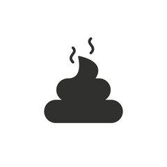 Poop icon Vector isolated simple feces symbol