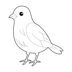 Bird Animal Coloring Page for Kids