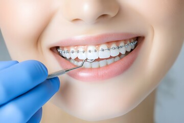 Fototapeta premium Braces and smiles