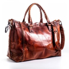 Naklejka premium Elegant Leather Handbag in Lightbox Arrangement