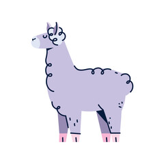 Vector image of sheep icon with white background