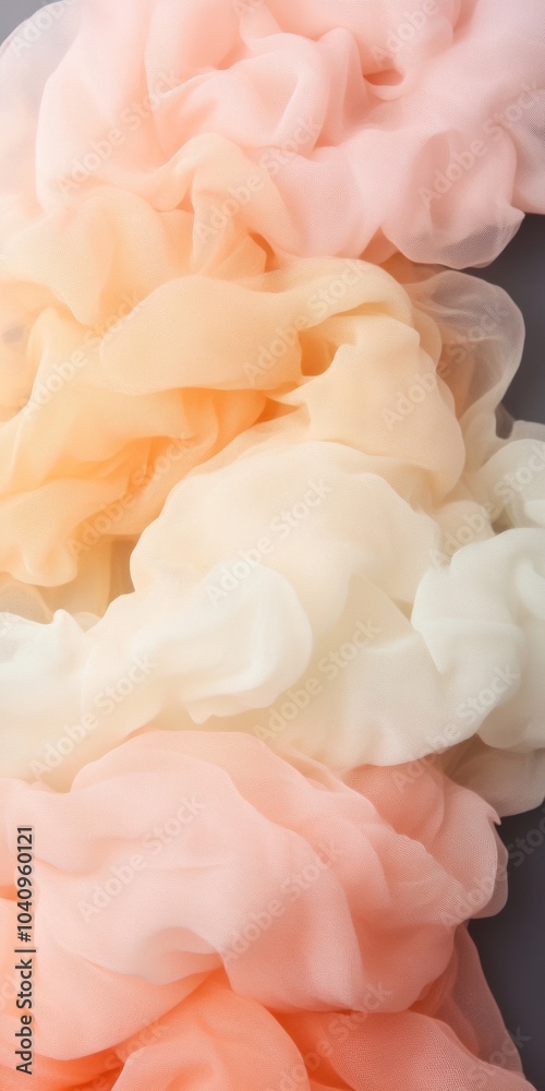 Poster soft pastel fabric texture layers - delicate flowing abstract design