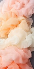 Fototapeta premium Soft Pastel Fabric Texture Layers - Delicate Flowing Abstract Design