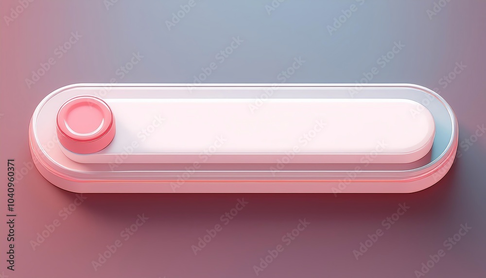 Poster a sleek, modern button design featuring a rounded shape and a contrasting color scheme, perfect for 