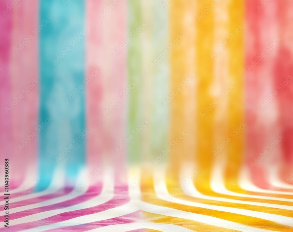 Aufkleber Vibrant Abstract Background with Colorful Vertical and Horizontal Stripes in Soft Focus