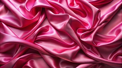 Obraz premium The Gentle Undulations of a Luxurious Pink Silk Fabric, Soft and Smooth to the Touch