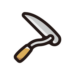 Sickle outline icon for graphic design, apps and websites